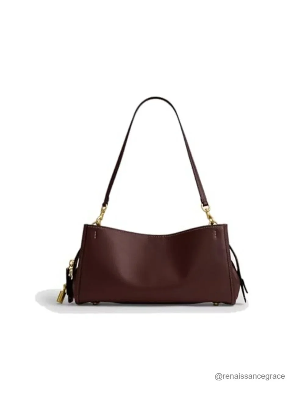 Vintage Style Faux Leather Slouchy Hobo Shoulder Bag with Detachable Straps